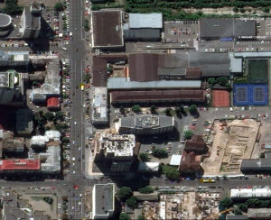 The Kiev office of RFE/RL. (Satellite image ©2018 DigitalGlobe, a Maxar company)